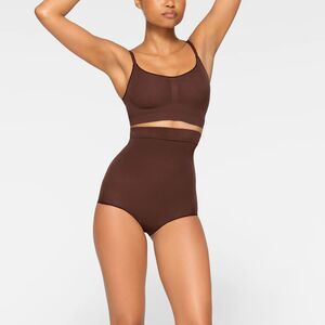 SKIMS Everyday Sculpt High Rise Brief Size L/XL Cocoa Brown Shapewear NEW B53